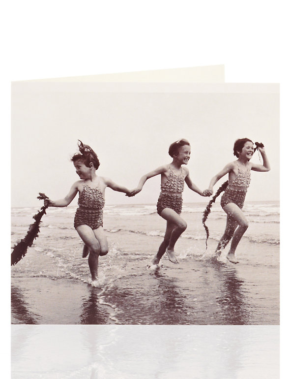Seaside Girls Blank Card Image 1 of 1