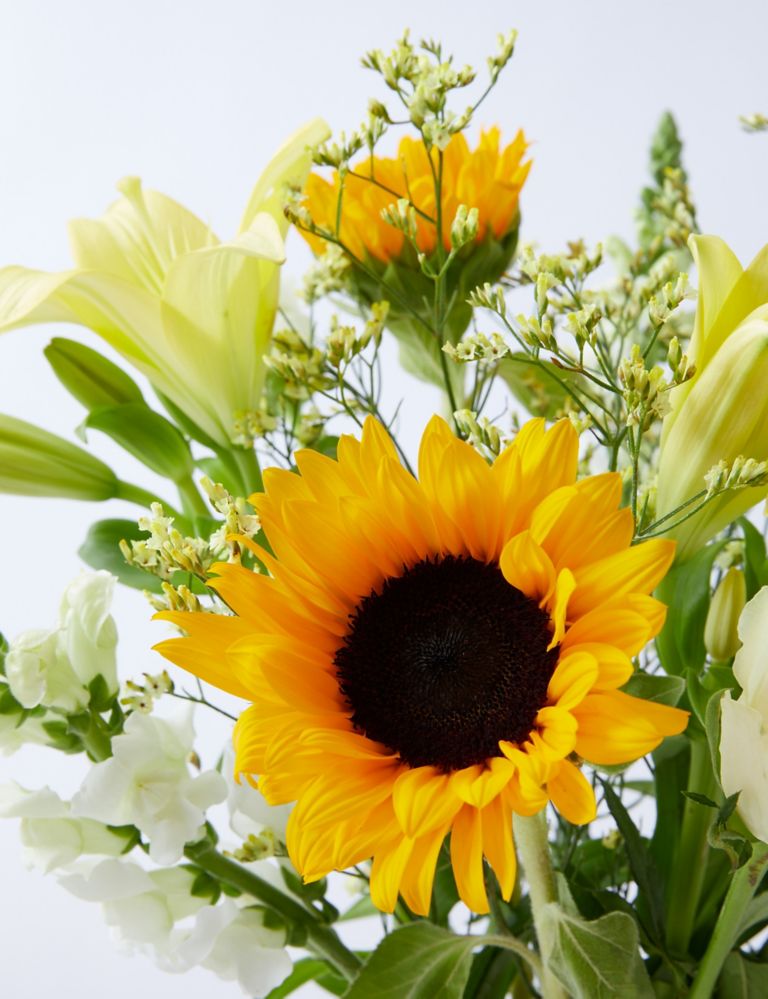 Seasonal Sunflower & Lily Bouquet 4 of 4