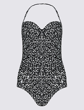 Secret Slimming™ Abstract Print Underwired Swimsuit Image 2 of 4