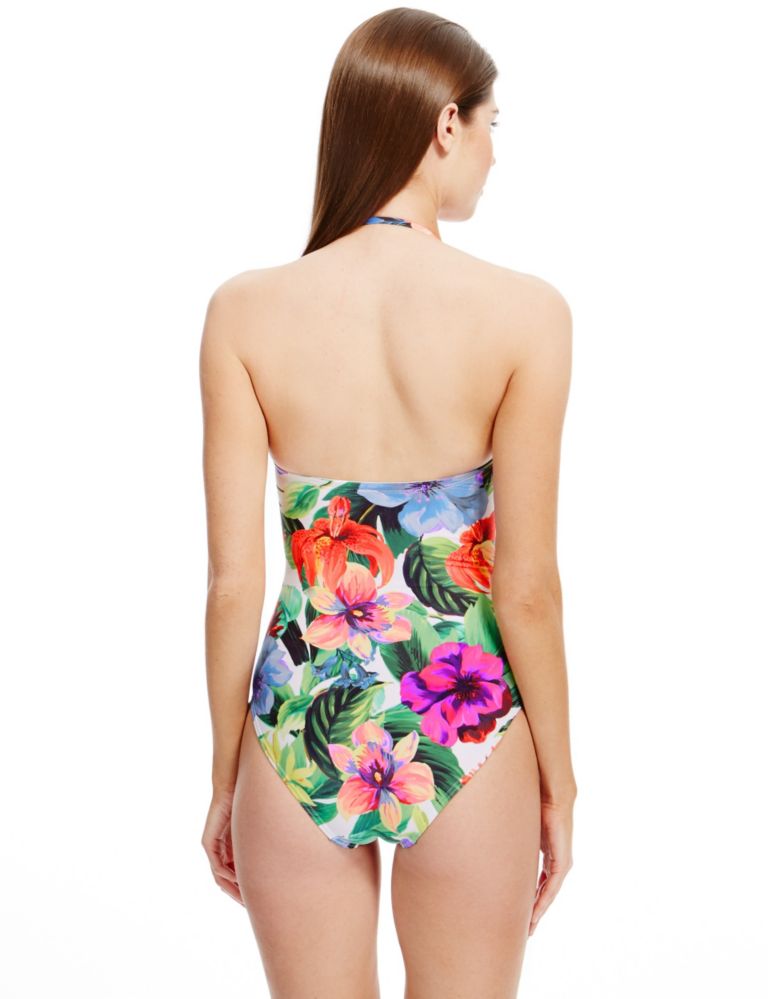 Secret Slimming™ Floral Bandeau Swimsuit 3 of 4