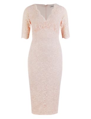 Secret Slimming™ Floral Lace Bodycon Dress, M&S Collection