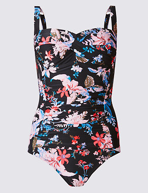 Secret Slimming™ Floral Print Ruched Swimsuit Image 2 of 4