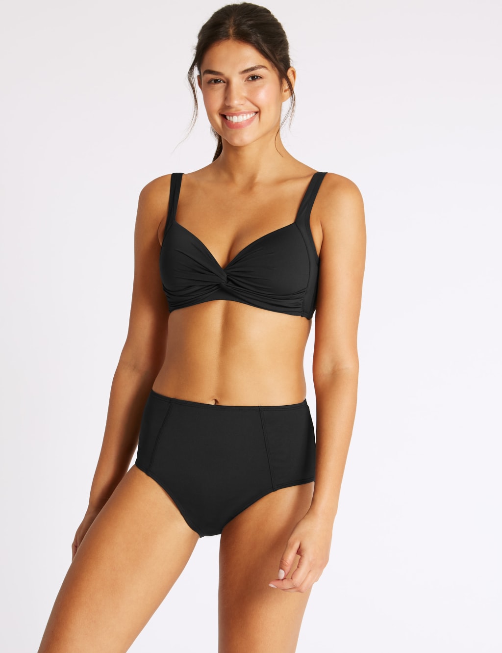 Secret Slimming™ High Waisted Bikini Bottoms M&S Collection M&S