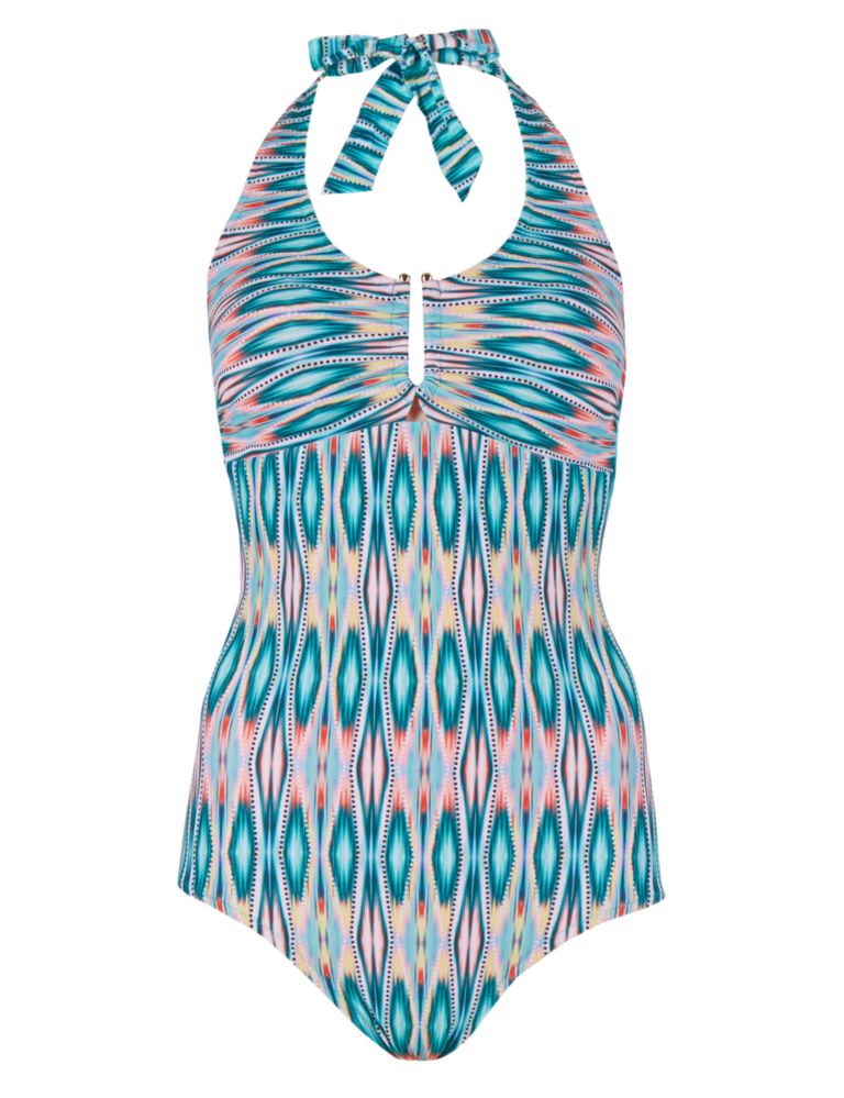 Secret Slimming™ Ikat Print Longer Length Swimsuit 3 of 4
