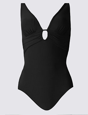 Secret Slimming™ Keyhole Plunge Swimsuit Image 2 of 3