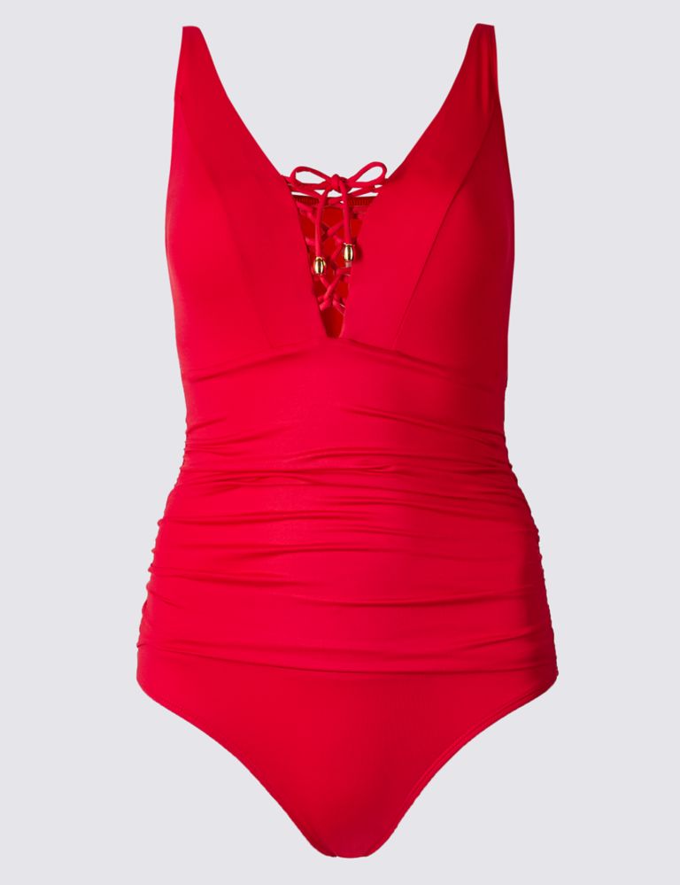 Secret Slimming™ Lace-up Swimsuit 2 of 3
