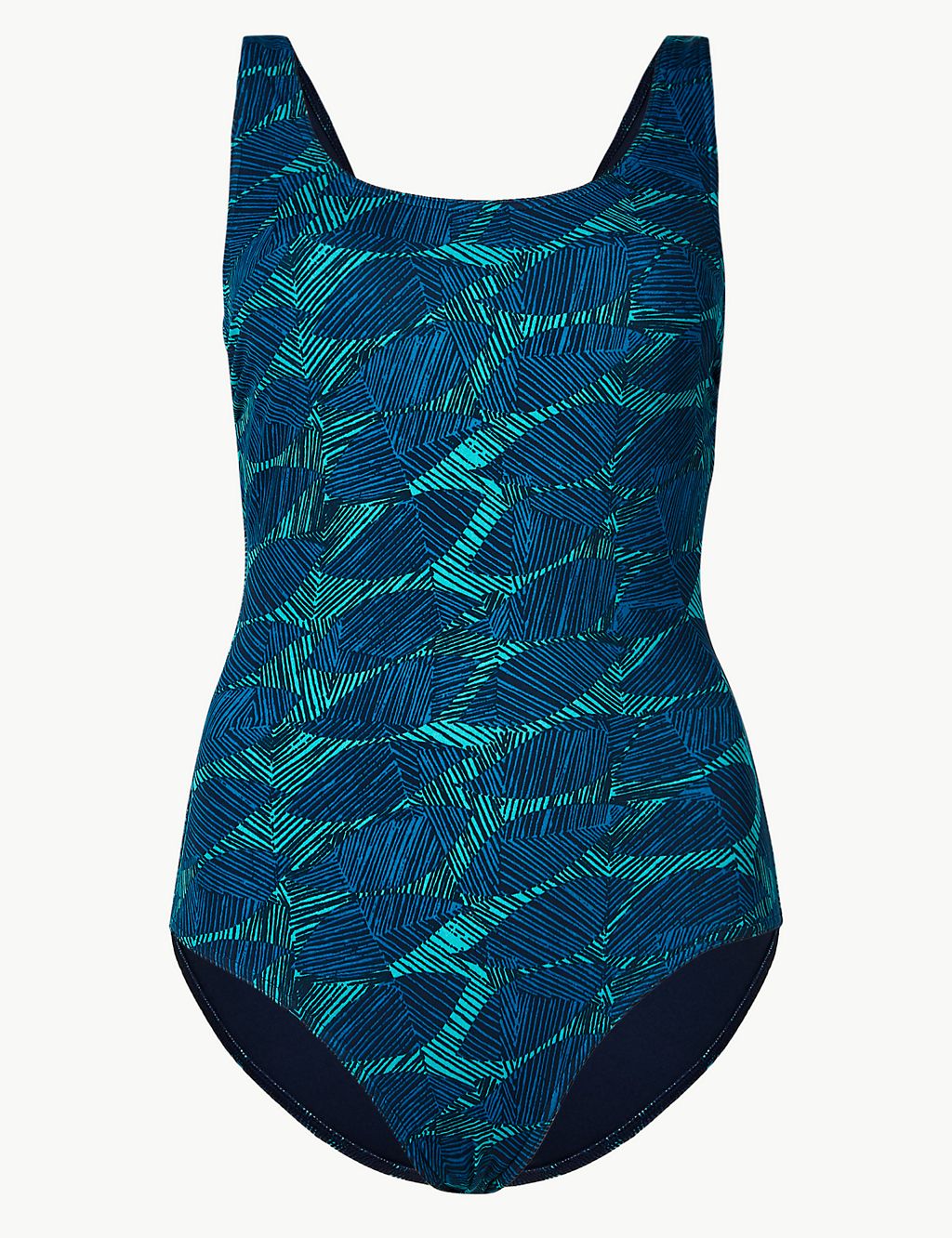 Secret Slimming™ Leaf Print Swimsuit 1 of 3