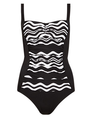 Secret Slimming™ Monochrome Swimsuit Image 2 of 3