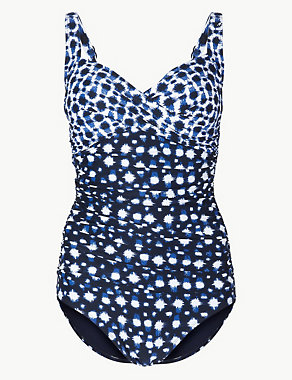 Secret Slimming™ Plunge Twisted Longer Length Swimsuit Image 2 of 4