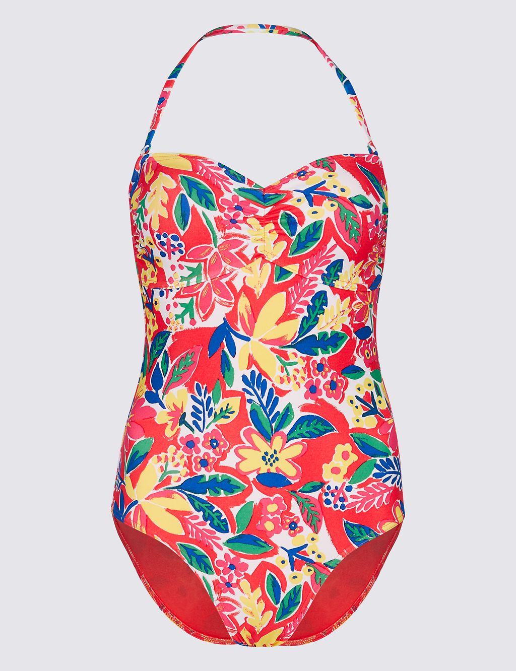 Secret Slimming™ Printed Bandeau Swimsuit 1 of 4