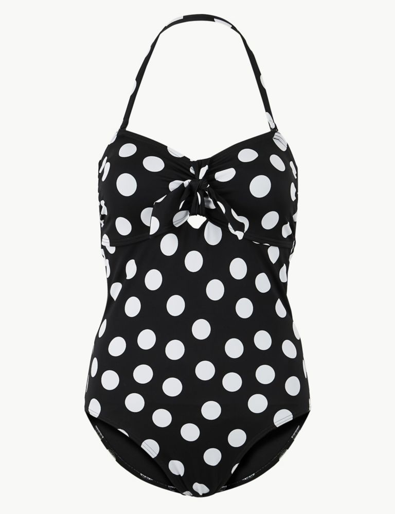 Secret Slimming™ Spotted Bandeau Swimsuit 2 of 5