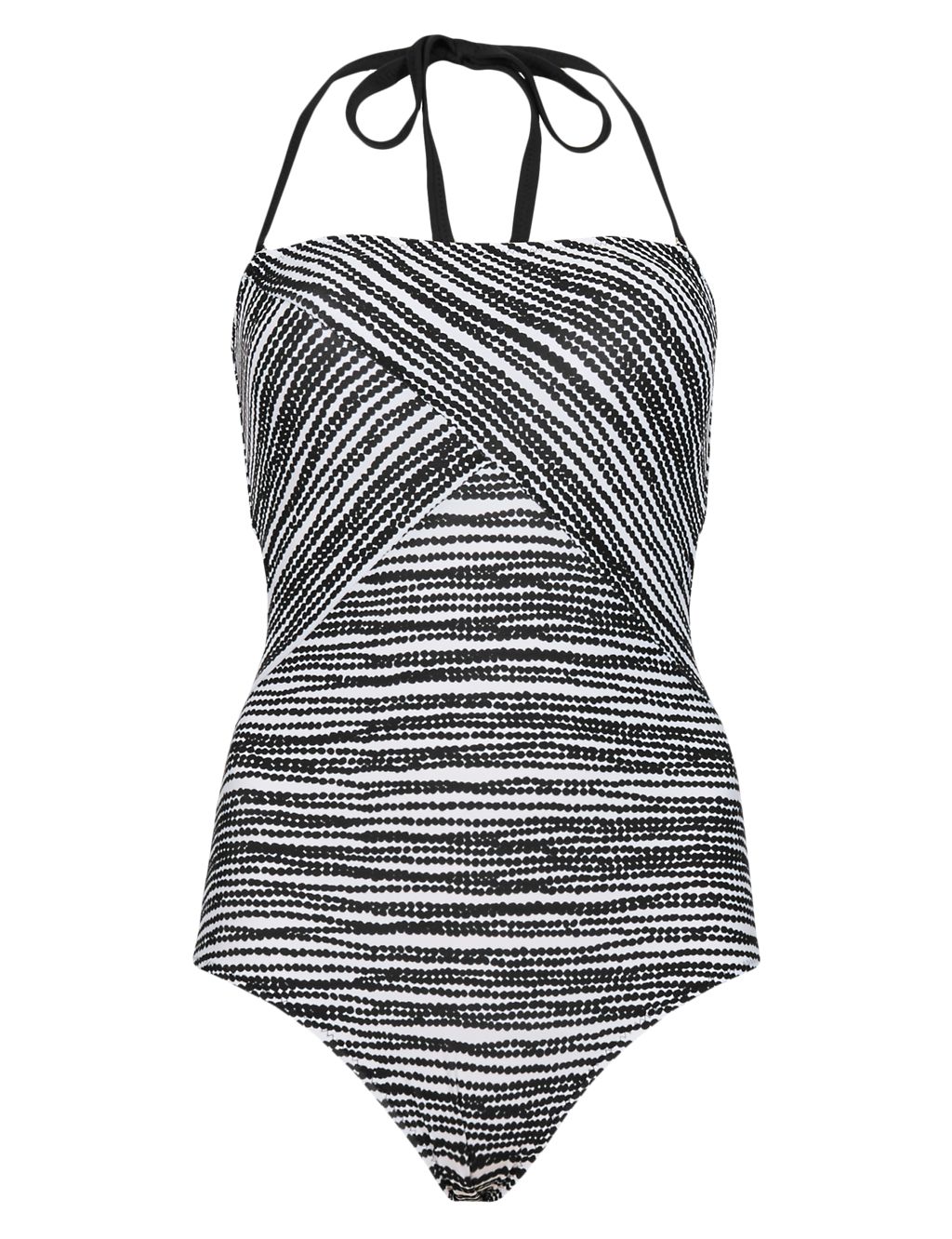 Secret Slimming™ Striped Bandeau Swimsuit 1 of 5