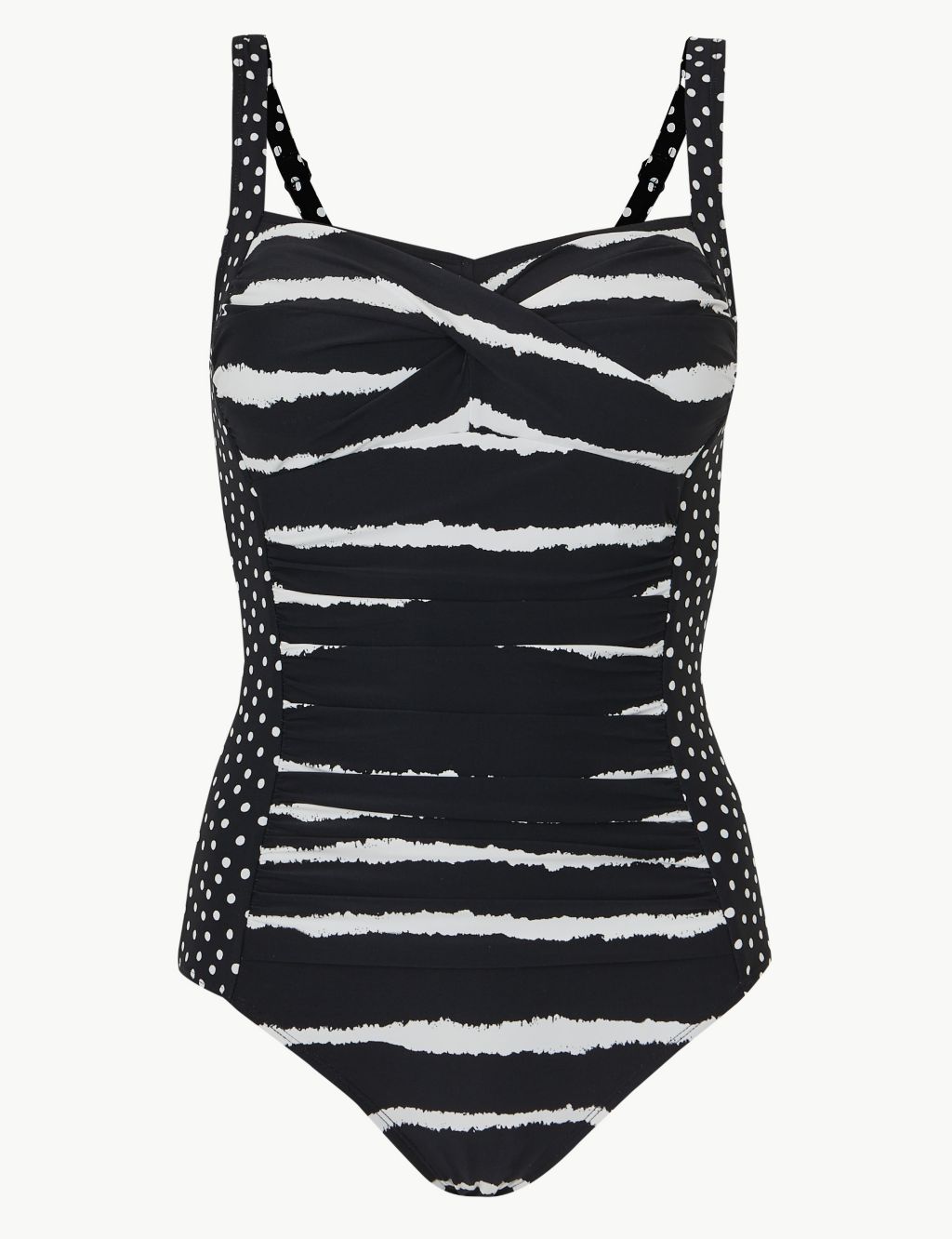 Secret Slimming™ Striped Bandeau Swimsuit 1 of 4