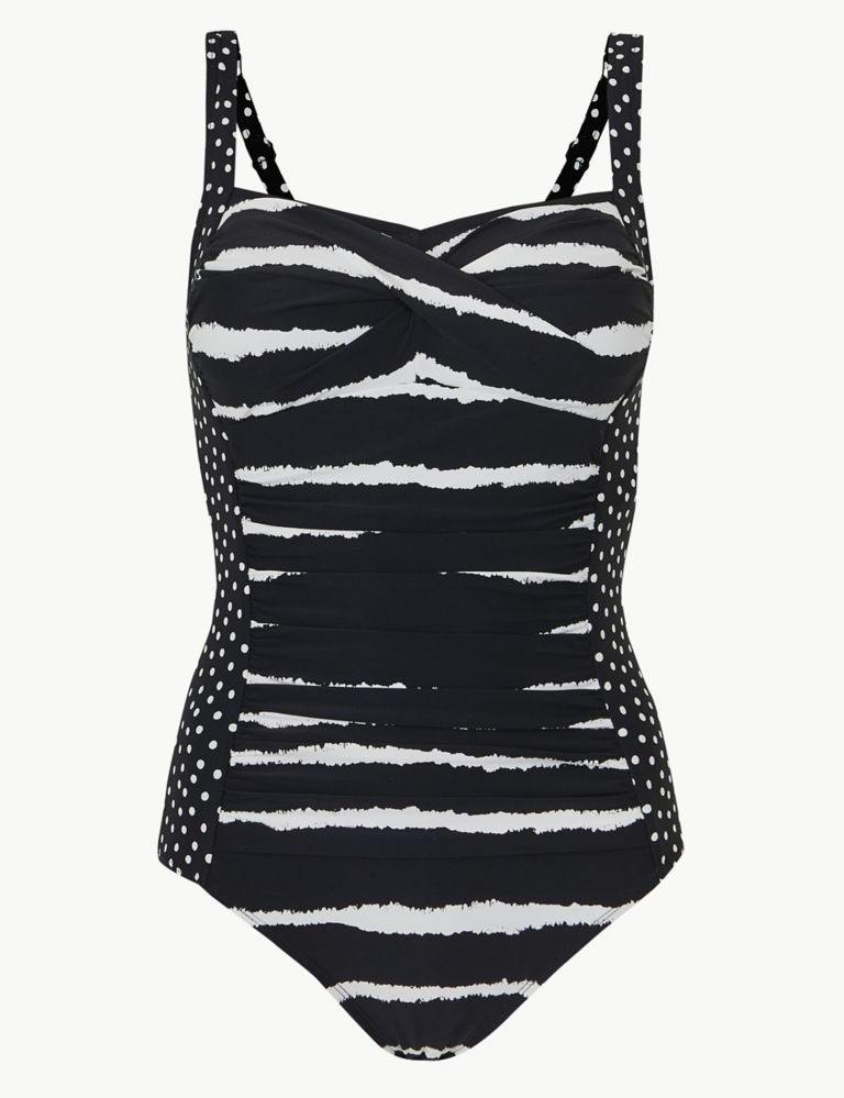 Secret Slimming™ Striped Bandeau Swimsuit 2 of 4
