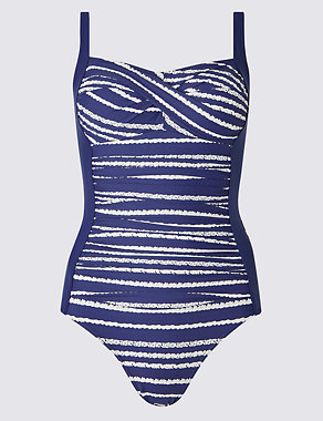 Secret Slimming™ Striped Twisted Swimsuit Image 2 of 3