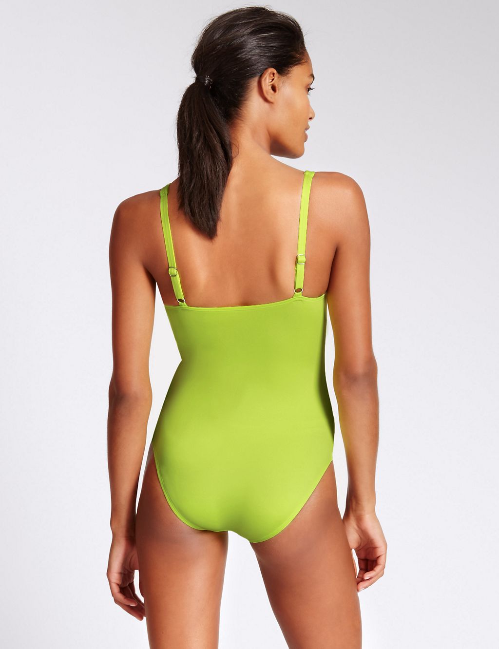 Secret Slimming™ Tab Front Ruched Swimsuit 2 of 3