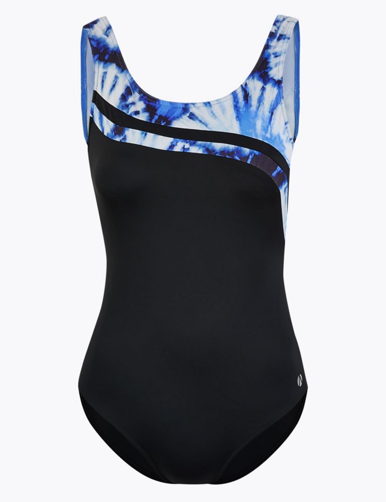 Secret Slimming™ Tie Dye Scoop Neck Swimsuit 2 of 4
