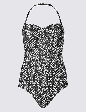 Secret Slimming™ Tile Print Swimsuit Image 2 of 4