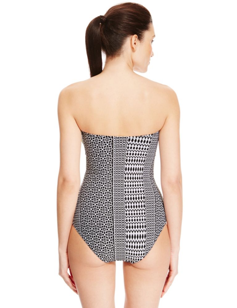 Secret Slimming™ Tribal Placement Print Swimsuit 3 of 5