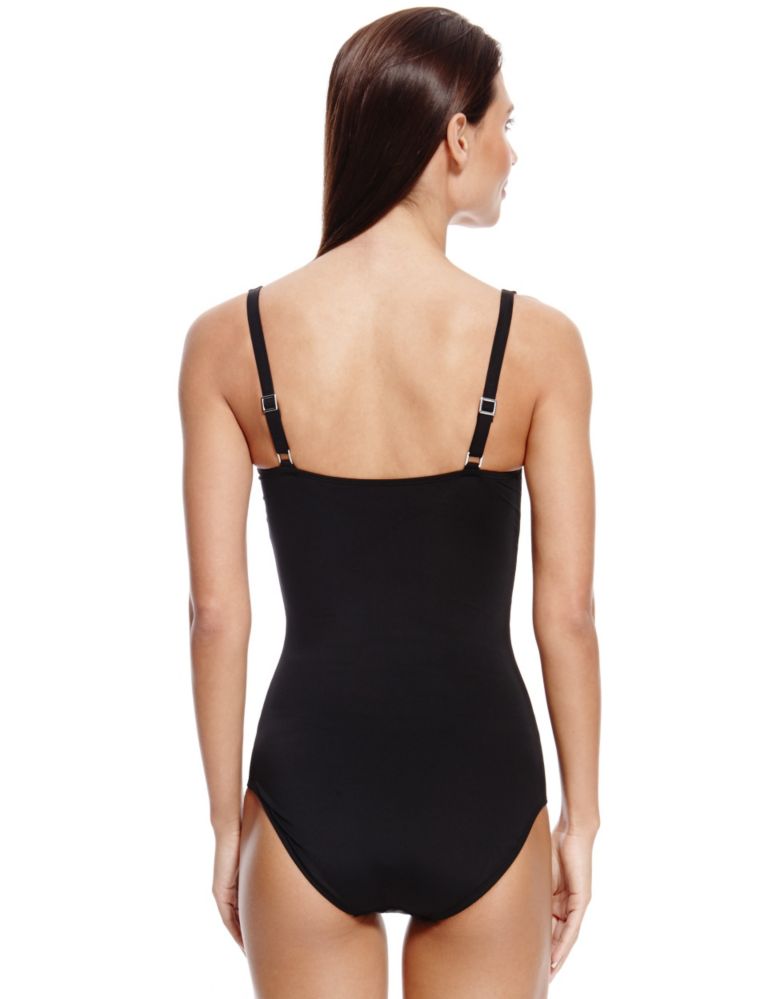 Secret Slimming™ Twist Front Ruched Plunge Swimsuit 3 of 3