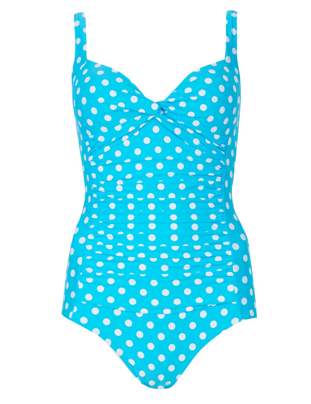 Secret Slimming™ Twisted Front Spotted Swimsuit | M&S Collection | M&S