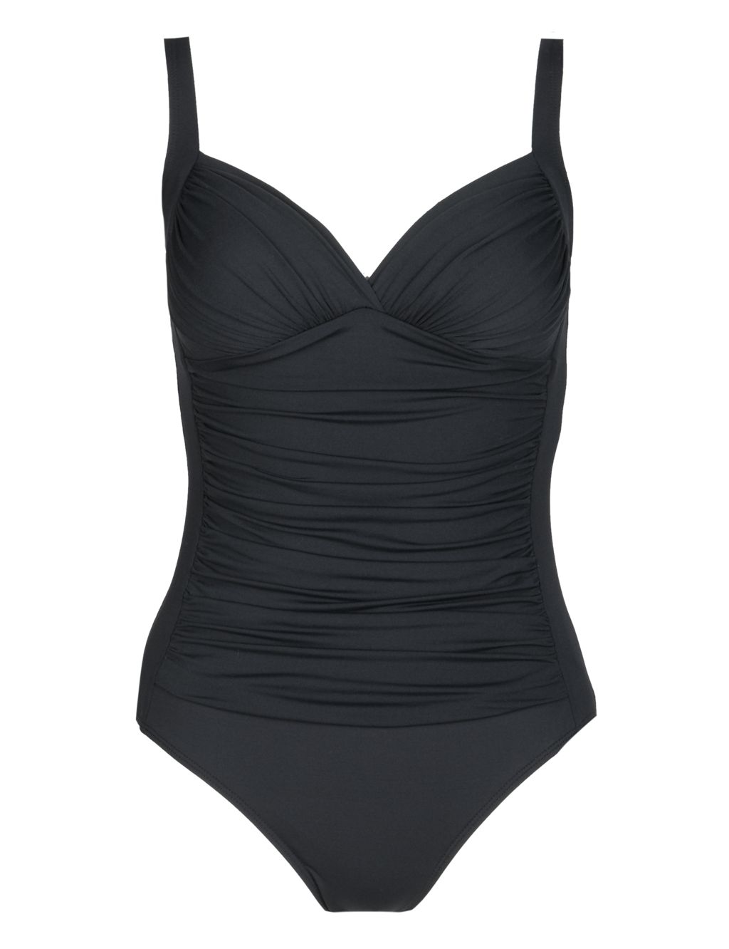 Secret Slimming™ V-Neck Ruched Swimsuit 1 of 4