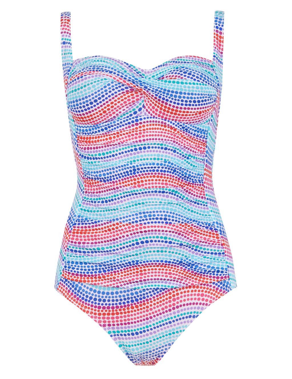Secret Slimming™ Wave Spotted Swimsuit 1 of 4