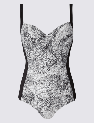 m&s black swimming costume