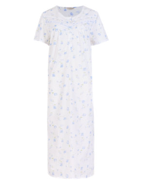 Secret Support™ Short Sleeve Floral Nightdress Image 2 of 4