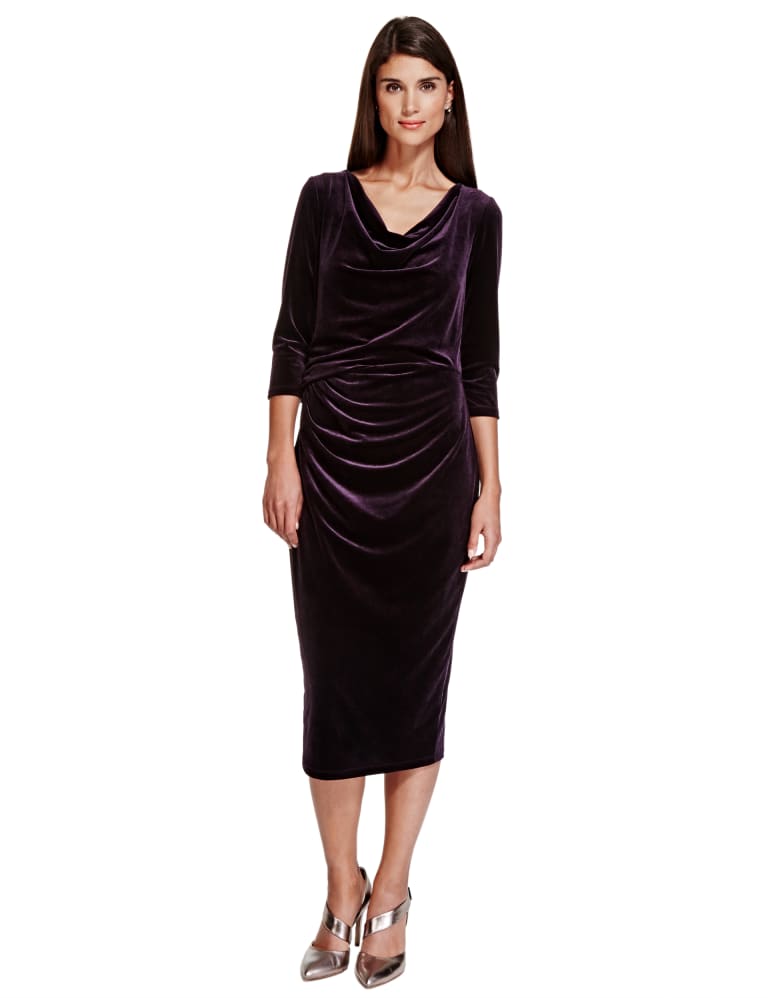 Marks and shop spencer velvet dress