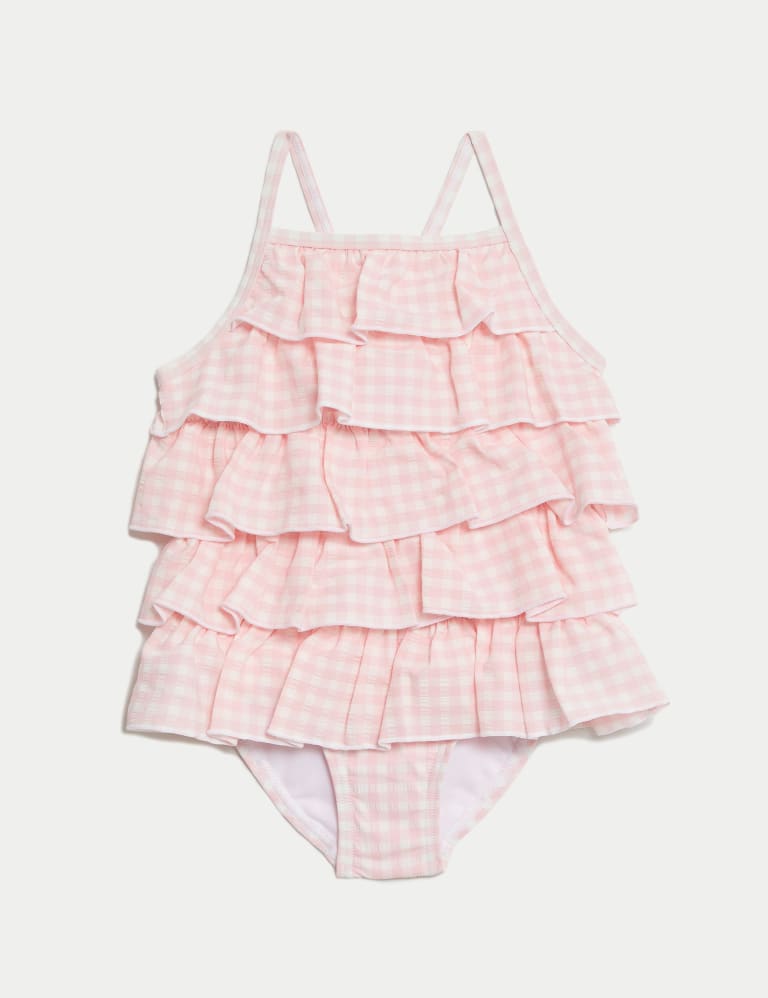 Baby girl gingham swimsuit hotsell