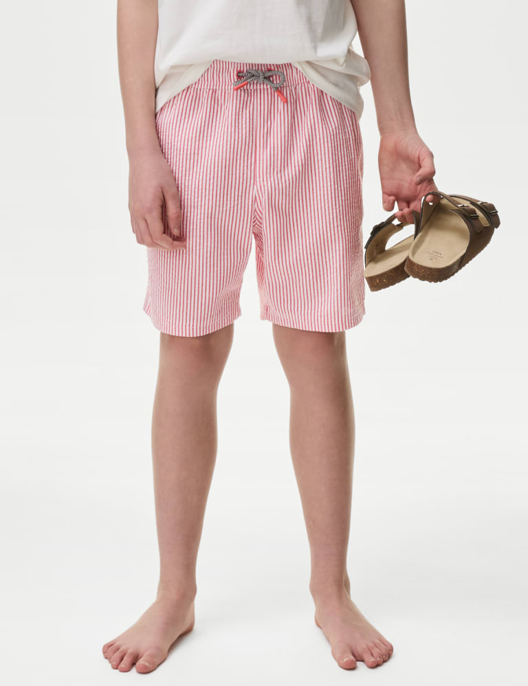 Seersucker Striped Swim Shorts (6-16 Yrs) 3 of 6