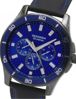 Sekonda midnight blue chronograph on sale watch