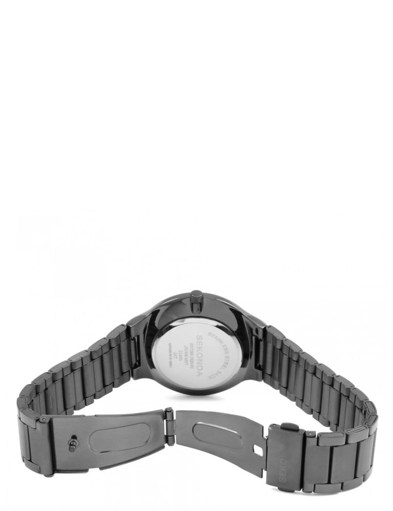Sekonda Black Stainless Steel Watch 4 of 6