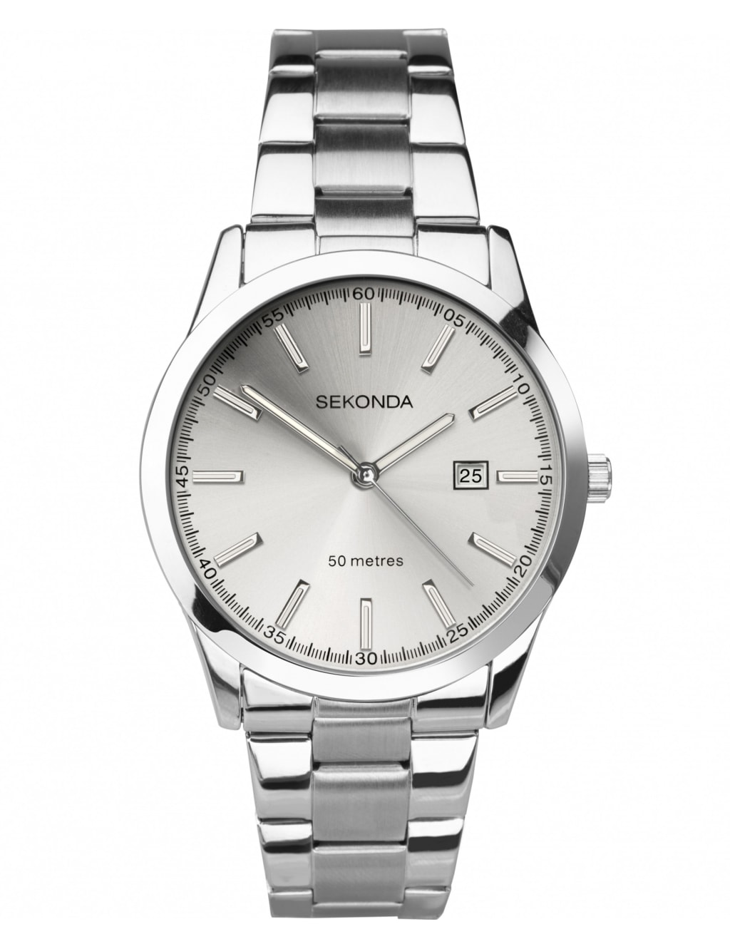 Sekonda Mens Classic Watch 1097 Round 41mm Silver 57 OFF