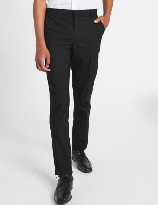 boys skinny fit school trousers