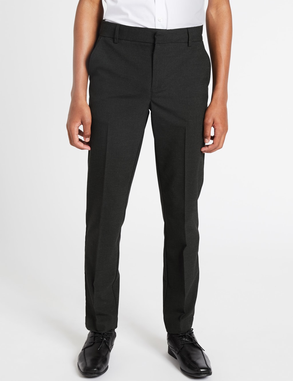 Buy Senior Boys’ Slim Leg School Trousers M&S