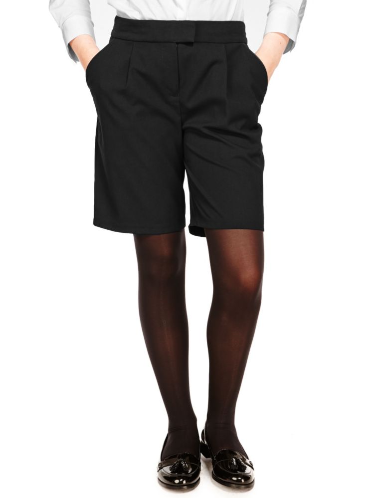 Senior Girls' Crease Resistant Adjustable Waist Shorts with Triple Action Stormwear™ (Older Girls) 1 of 5