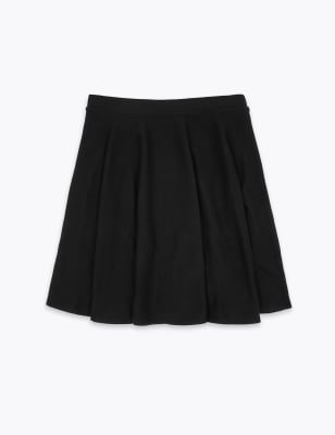 black skater skirt school