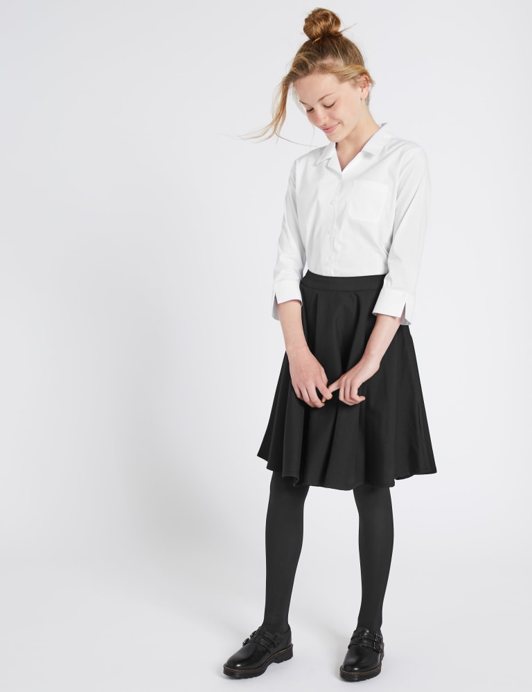 Black skater skirt m&s top