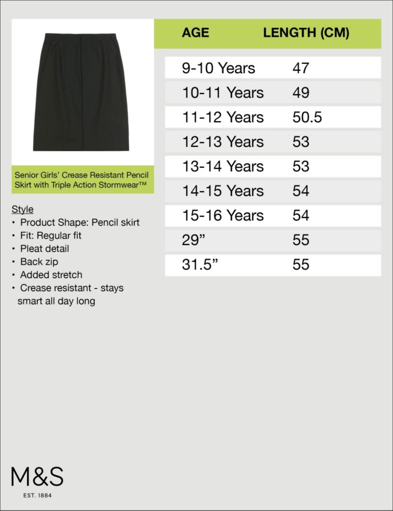 Senior Girls' Skirt with Crease Resistant 6 of 6
