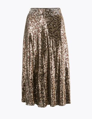 marks and spencer sequin skirt