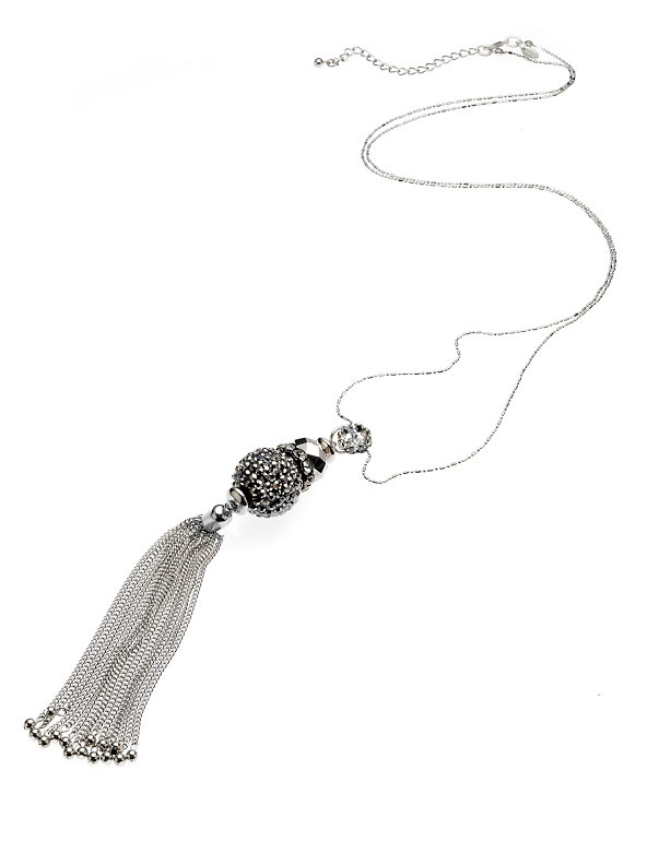 Sequin Ball Tassel Necklace Image 1 of 1
