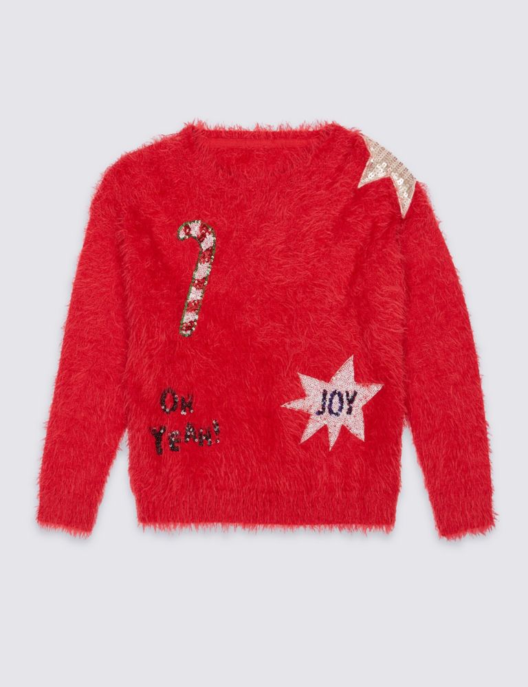 Sequin Christmas Jumper (3-14 Years) 1 of 4