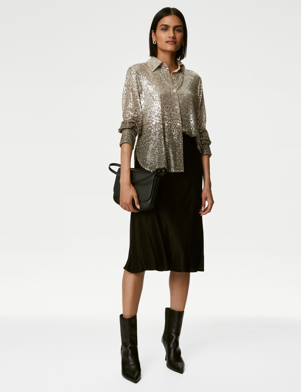 Sequin Collared Shirt 7 of 8