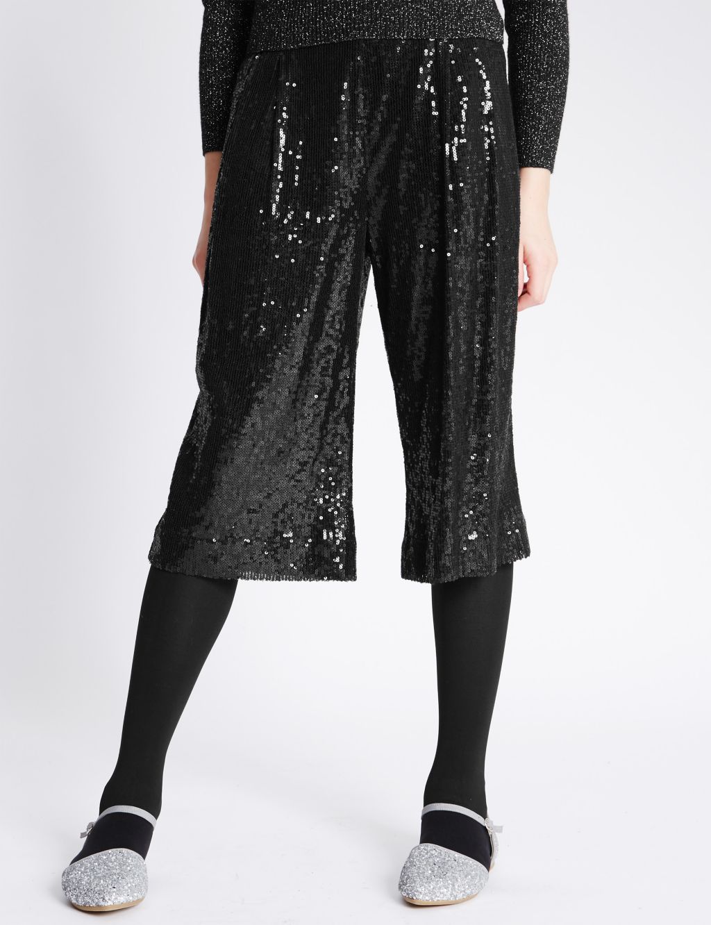 Sequin Culottes with Adjustable Waist (5-14 Years) 3 of 5