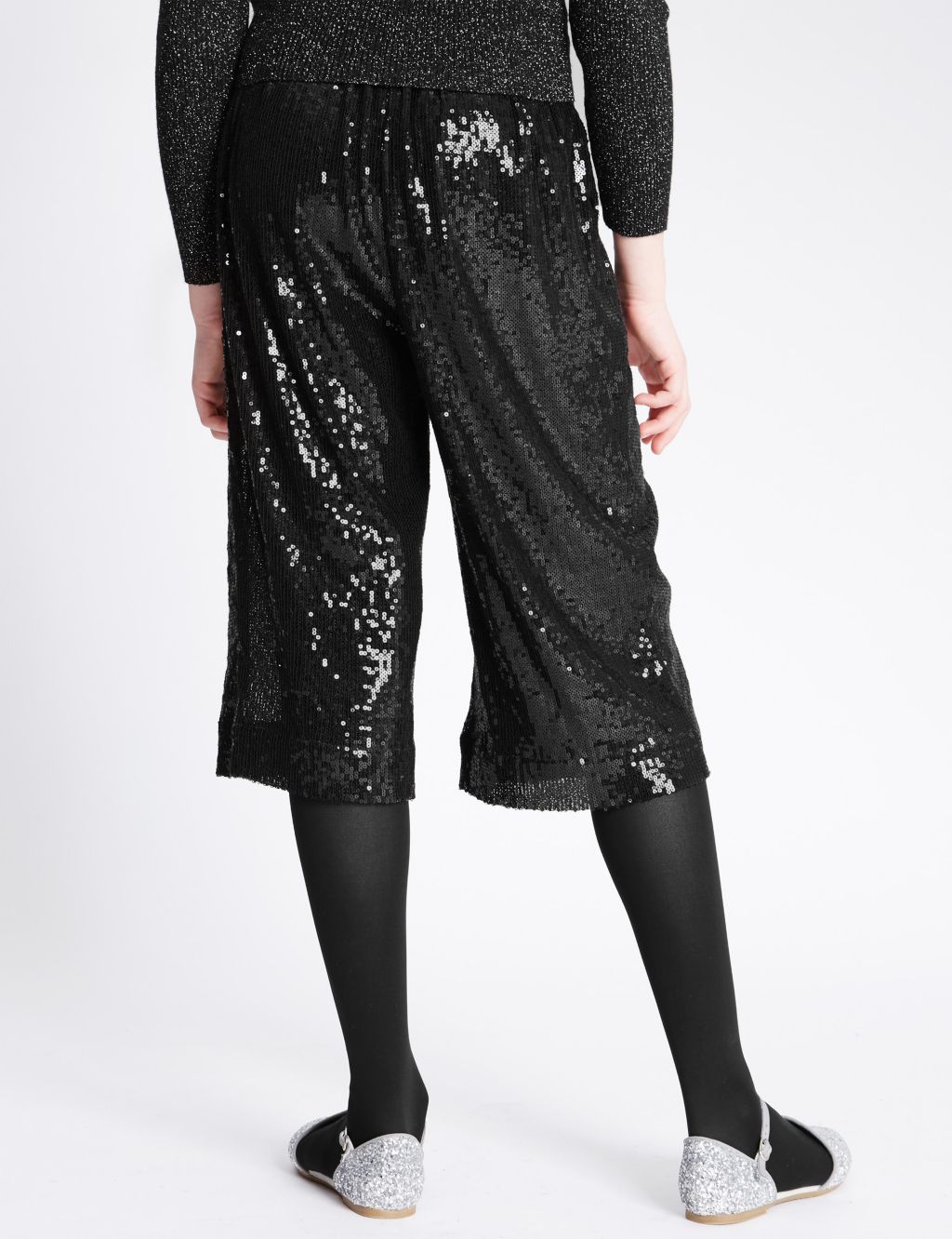 Sequin Culottes with Adjustable Waist (5-14 Years) 2 of 5