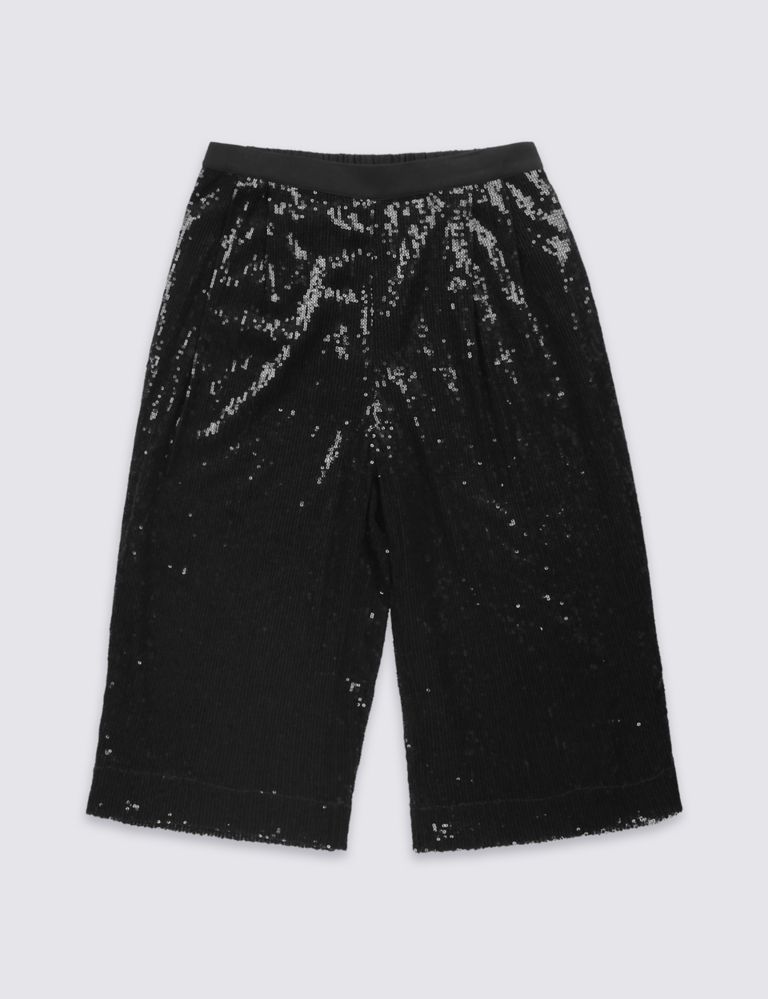 Sequin Culottes with Adjustable Waist (5-14 Years) 2 of 5