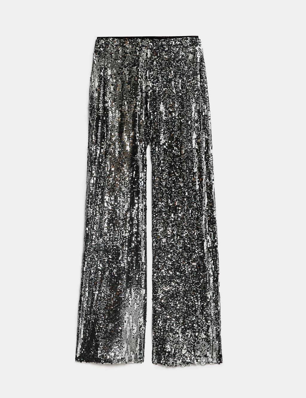 Sequin Elasticated Waist Wide Leg Trousers 1 of 6