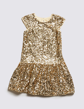 Sequin Embellished Dress (5-14 Years) Image 2 of 3
